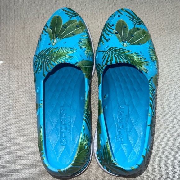 SPERRY  AUTHENTIC ORIGINAL  FLOAT  BOAT SHOE  PALM BLUE UNISEX  Men’s Size 8 - Picture 10 of 11